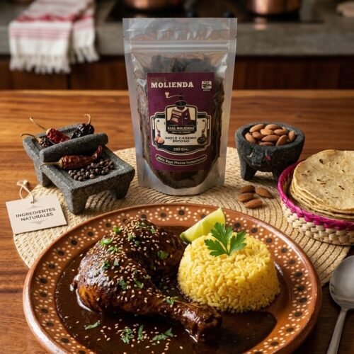 Mole Picoso Marca Real Molienda en Pasta Estilo Casero 250g.