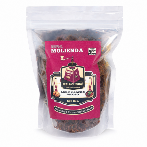 Mole Picoso Marca Real Molienda en Pasta Estilo Casero 500g.